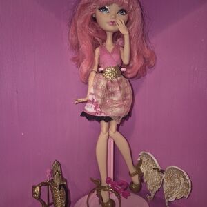 Pink and Gold Fashion Doll with Accessories